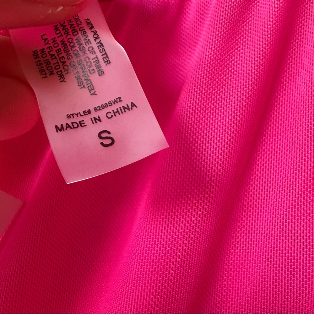 Make heads turn ! 4 pc dark neon TiniBikini Vibrant Pink Bikini + Cover Up Set s - Picture 10 of 16
